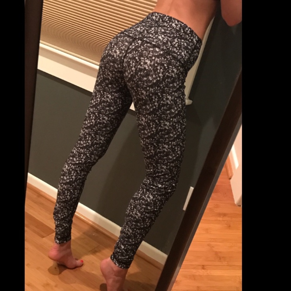 lululemon athletica Black and White Patterned Leggings